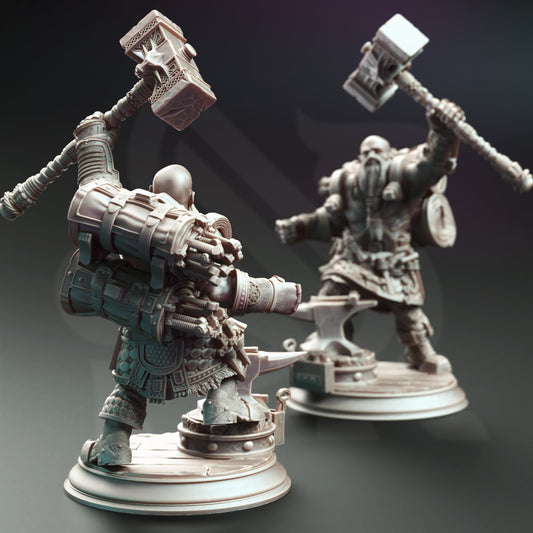 Lochren Ishtrak Hammerfist - Dwarven Blacksmith - Back