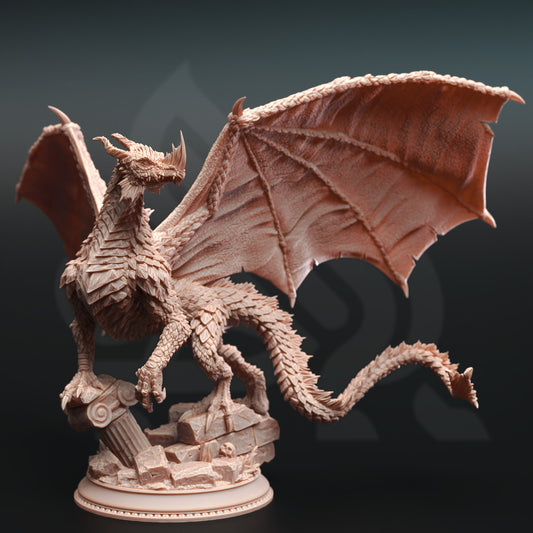 Midorius the Broken - Juvenile Green Dragon - Front
