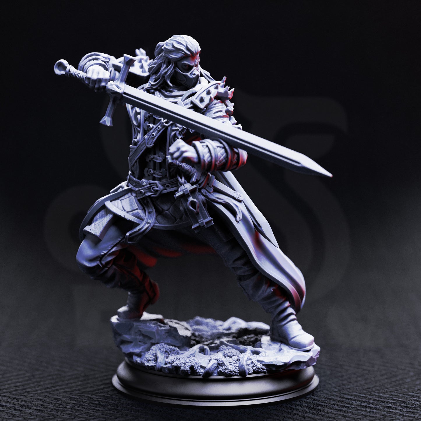 Mortimer Who Danced With Death - Professional Hexhunter - Front Mask