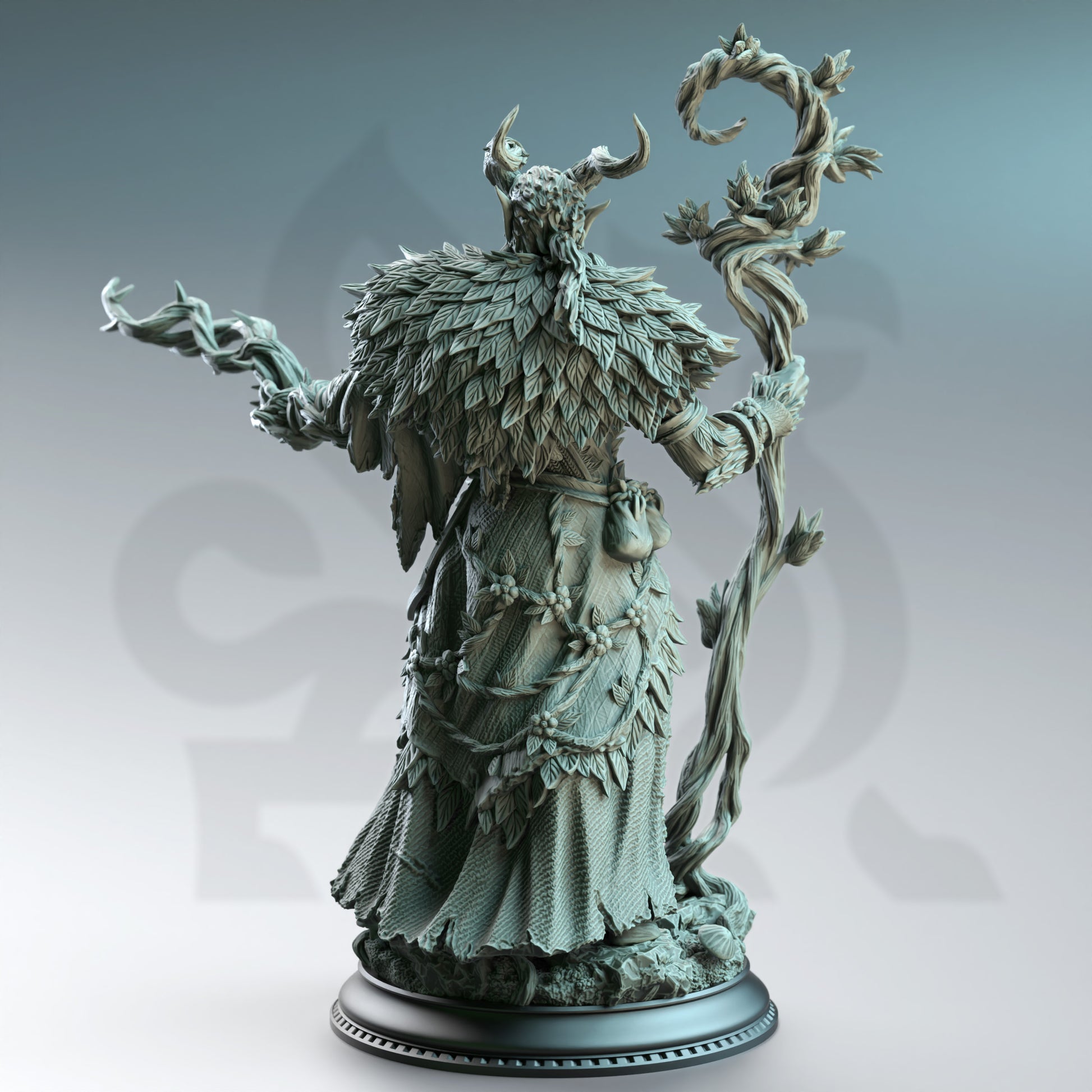 Old Barkhorn - Satyr Druid - Back