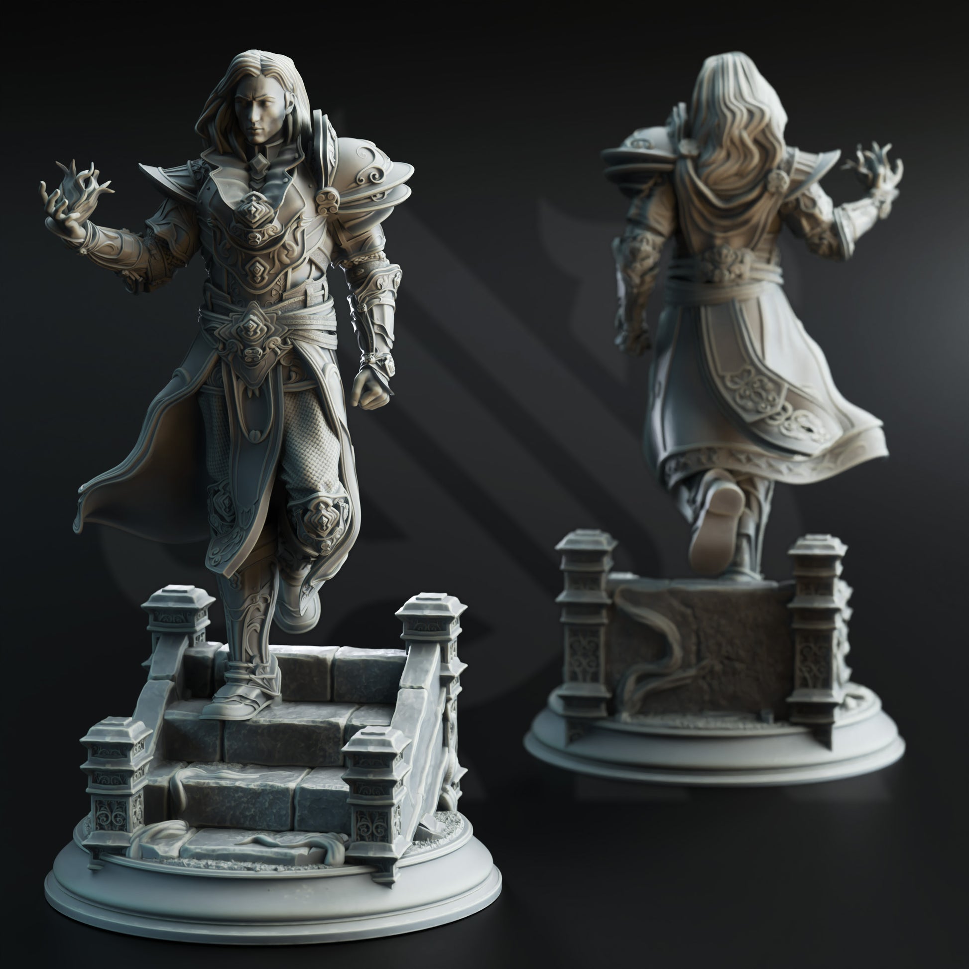 Orthis - Male Armoured Psionic - Front
