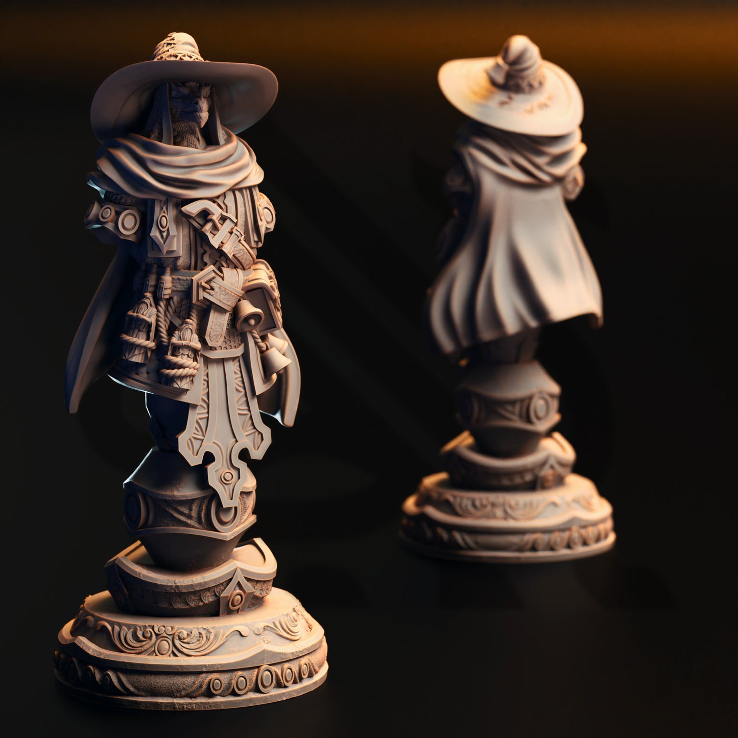 Ozmandi Starborn - Silver Dragonkin Sorcerer - BUST Front