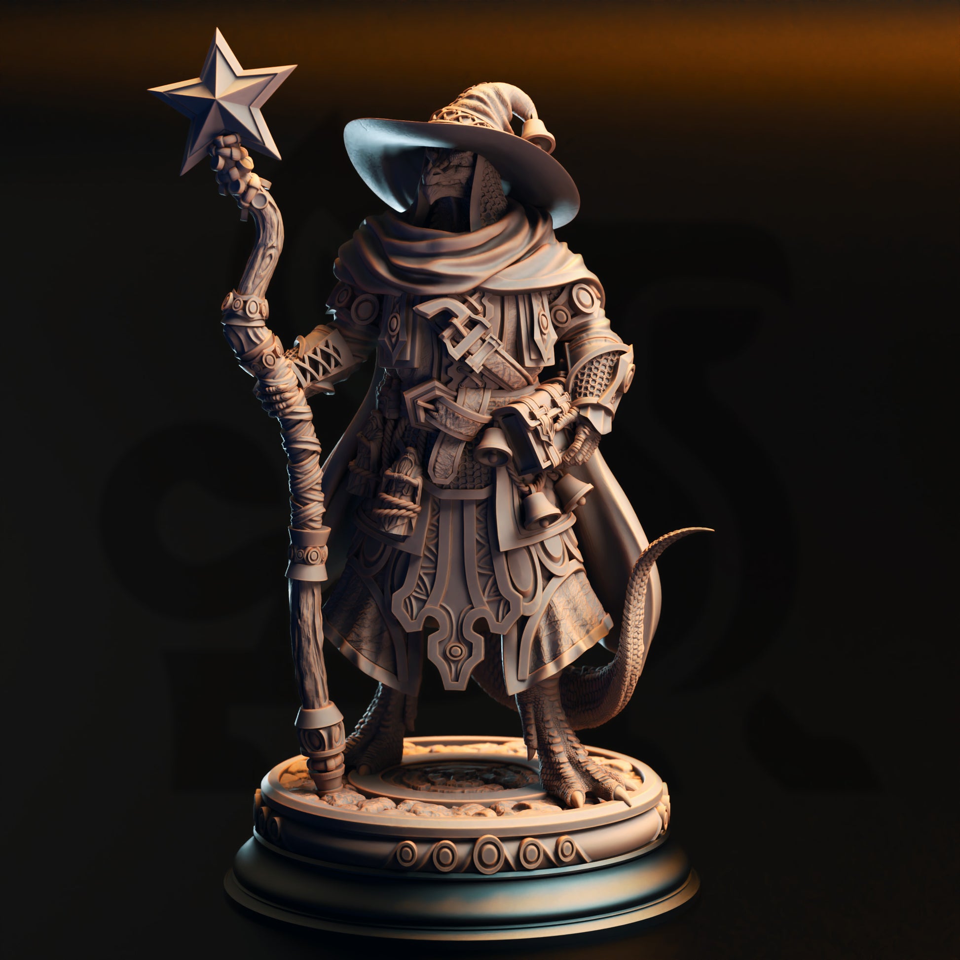 Ozmandi Starborn - Silver Dragonkin Sorcerer - Front