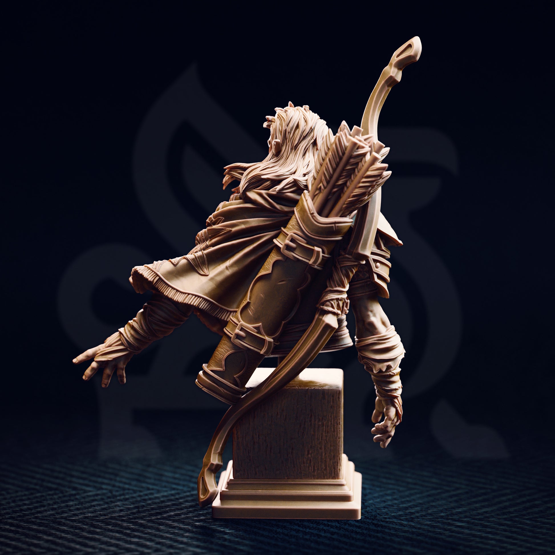 Sactarin - Sun Elf Tracker - Bust -Back