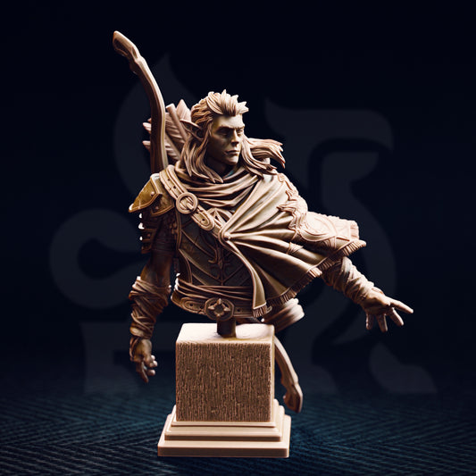 Sactarin - Sun Elf Tracker - Bust - Front