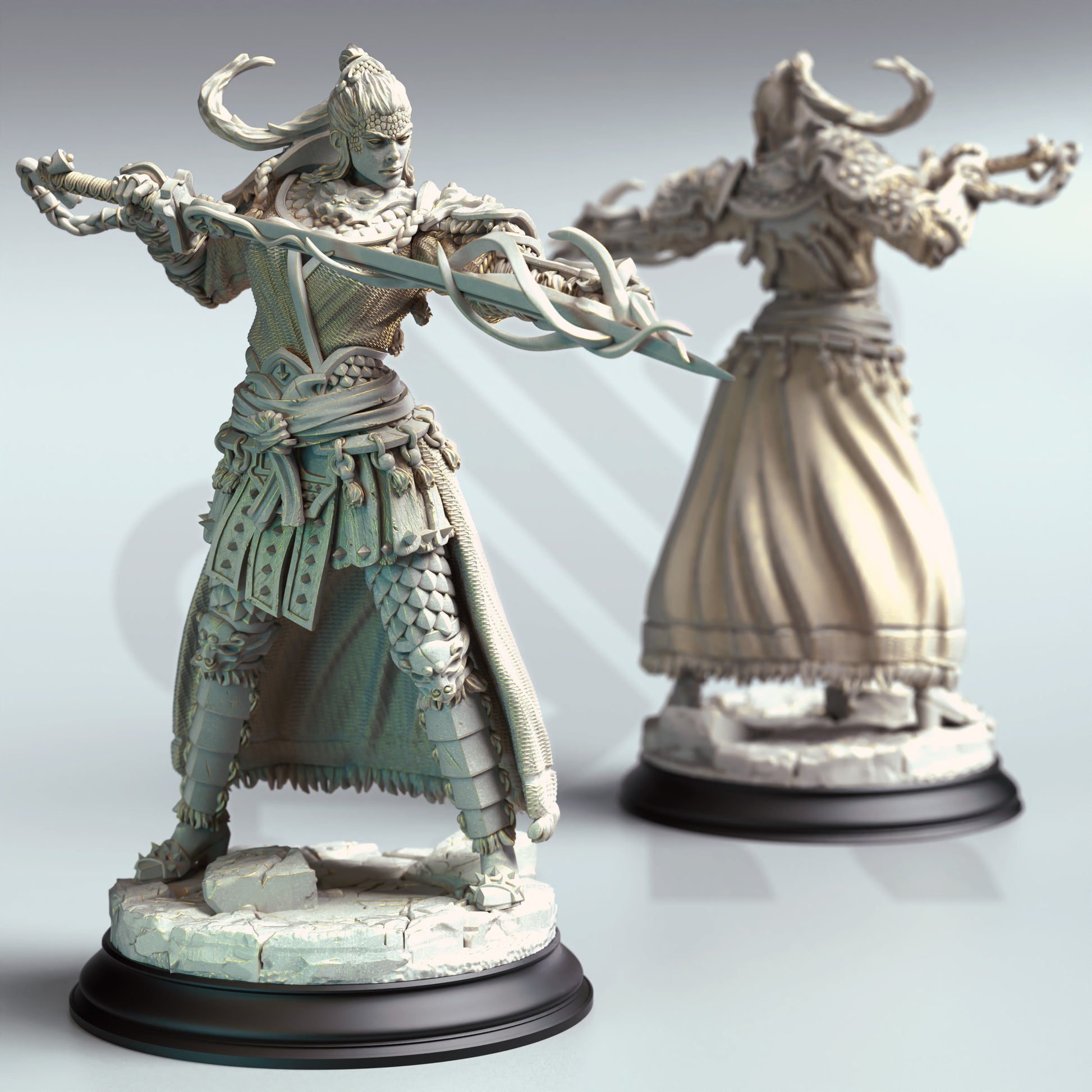 Saori - Serpentfolk Spellsword - Front
