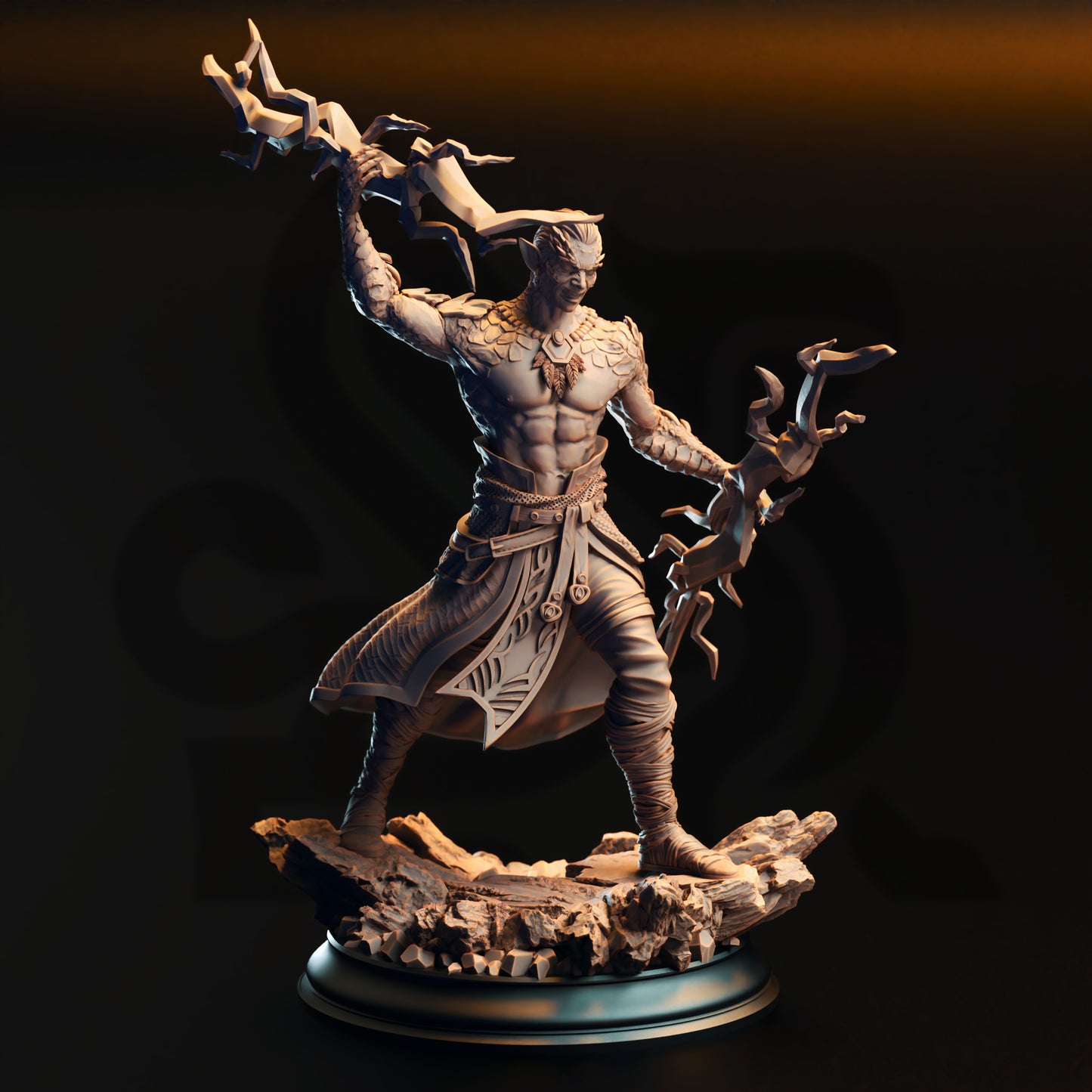 Styrax Thunderscale - Half-Dragon Sorcerer - Front