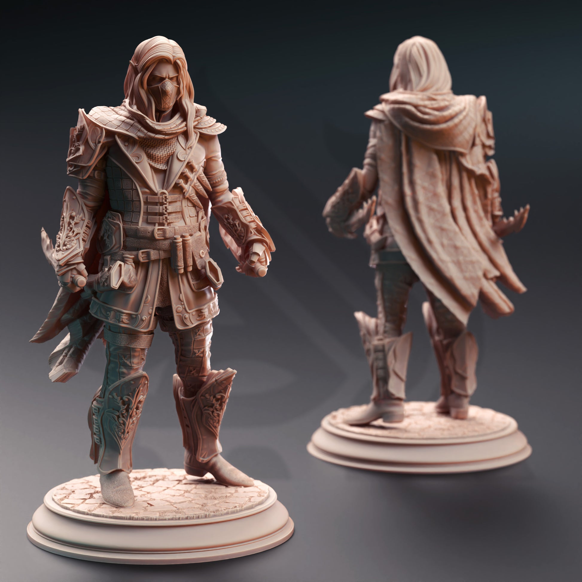 Sylvios the Slip - Elven Rogue Gambler - Front