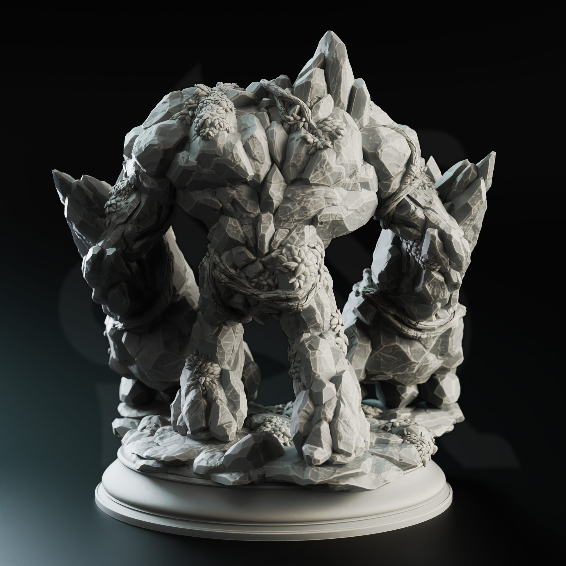The Three Faces - Elemental Golems - Earth Back