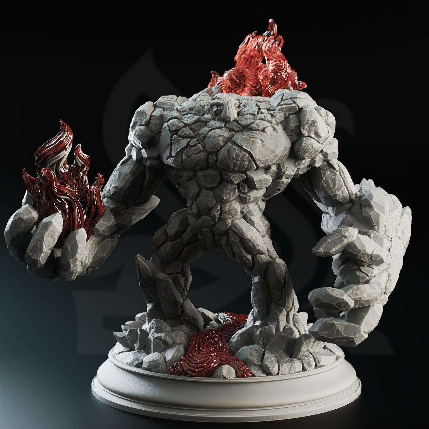 The Three Faces - Elemental Golems - Fire Front