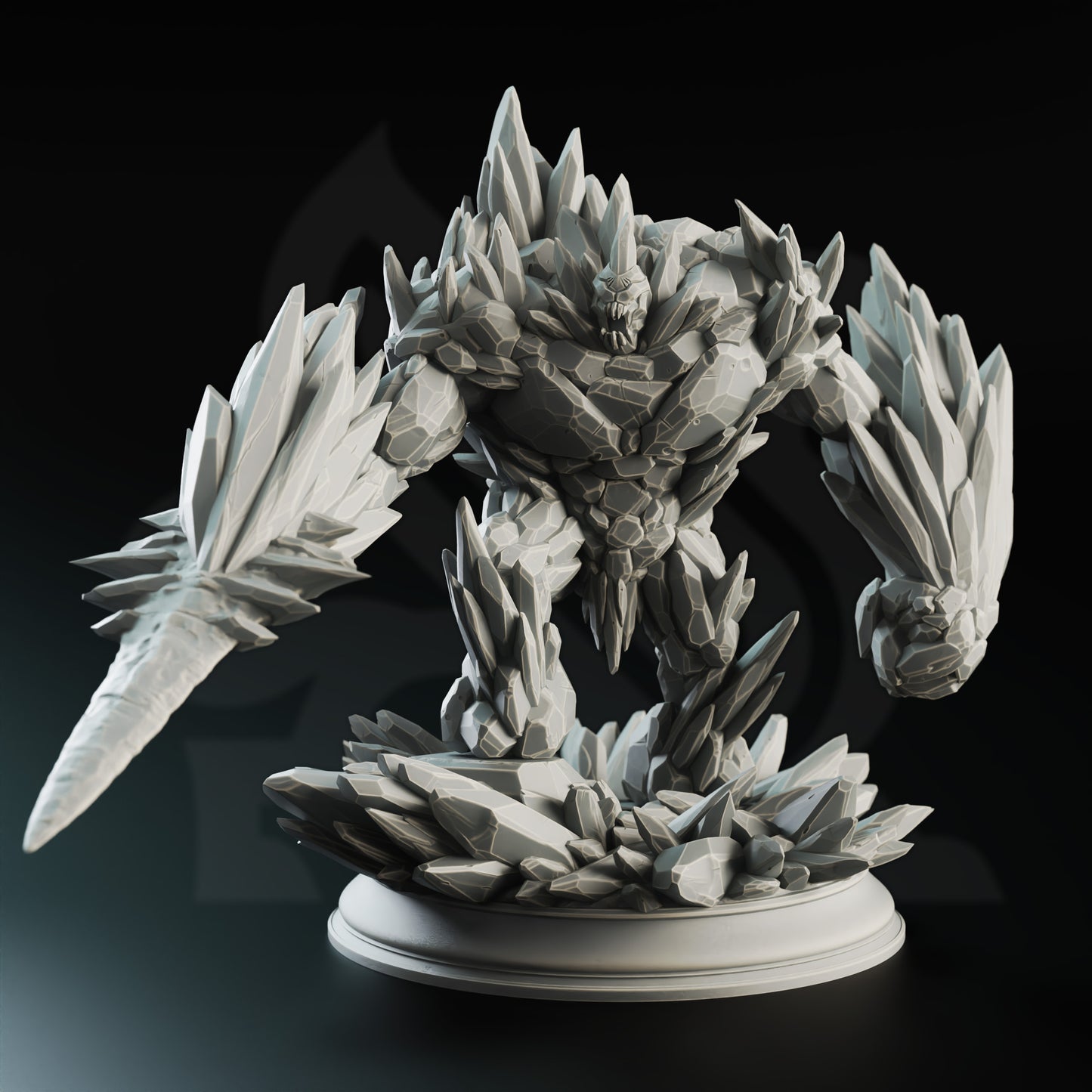 The Three Faces - Elemental Golems - Ice - Front