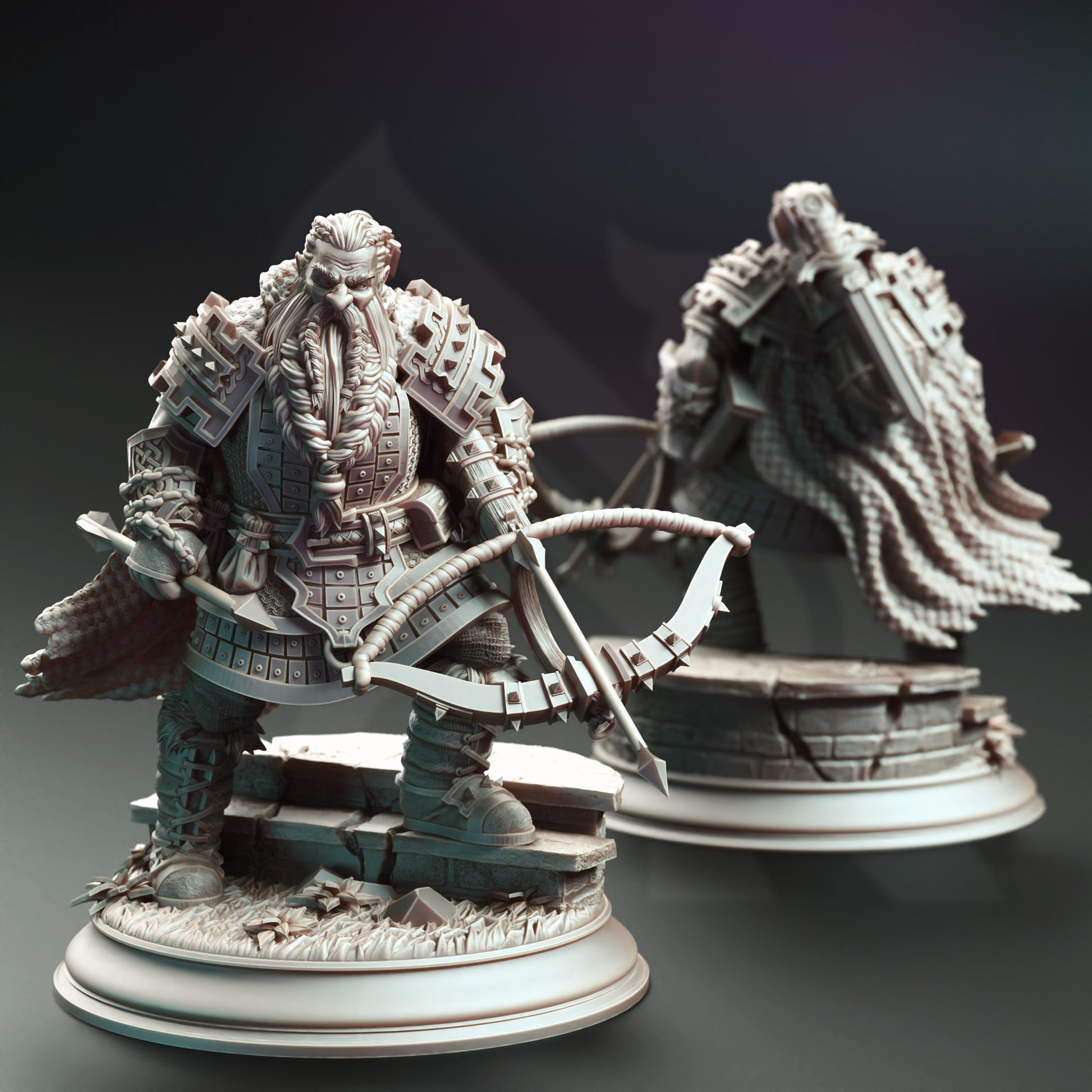 Tokrik - Dark Dwarf Hunter - Front