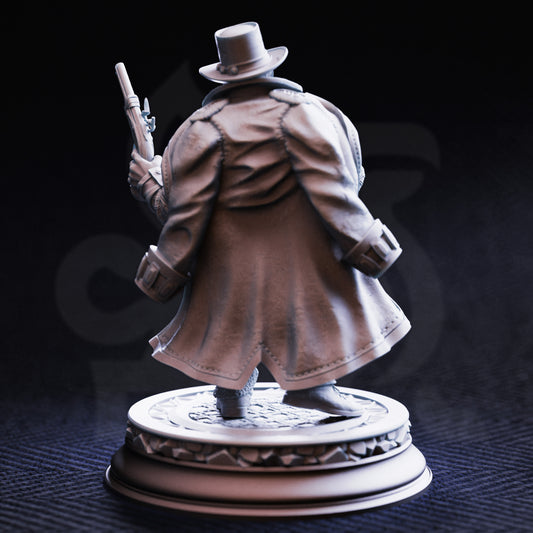 Torgrik Tall Hat - Dwarven Gunslinging Gangster - Back