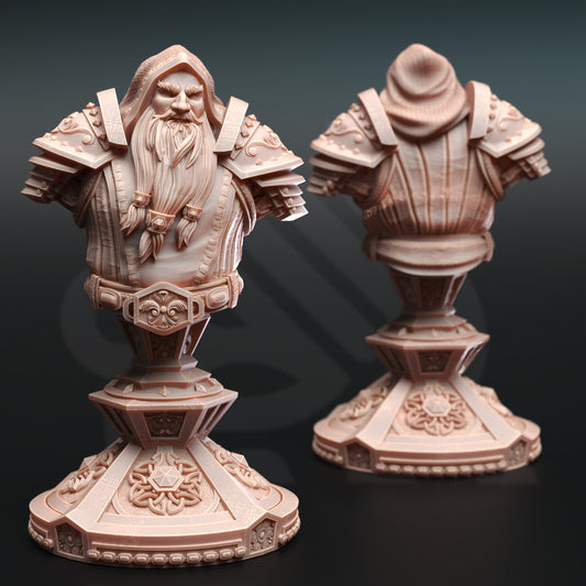 Tors of Delvdor - Dwarven Cleric - BUST Front
