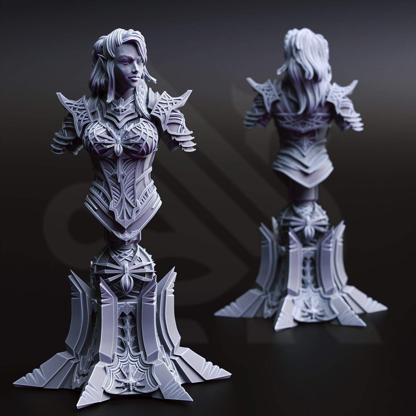 Vakara N’thara - Drow Assassin - BUST Front